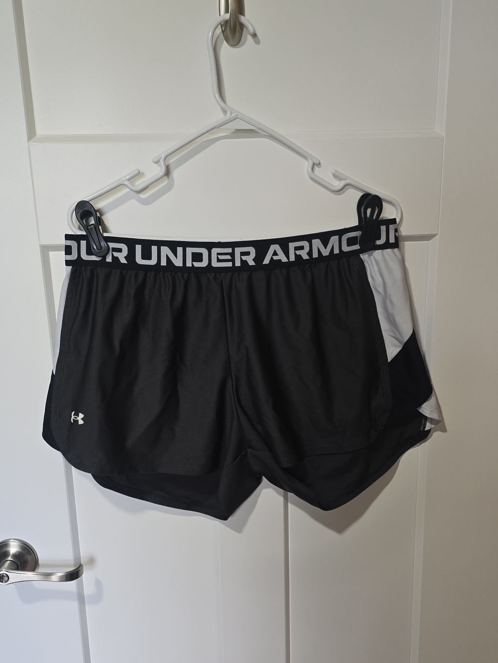 Under Armour Black and White Women's Training Shorts
